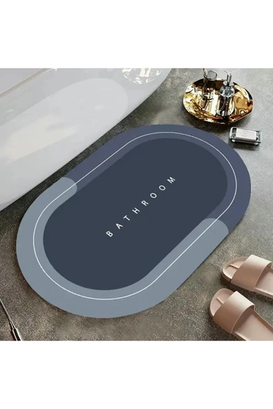 Busstier 40x60 cm Ultra Emici Sihirli Banyo Paspası, Hızlı Kuruyan, Kaymaz Tabanlı - 5