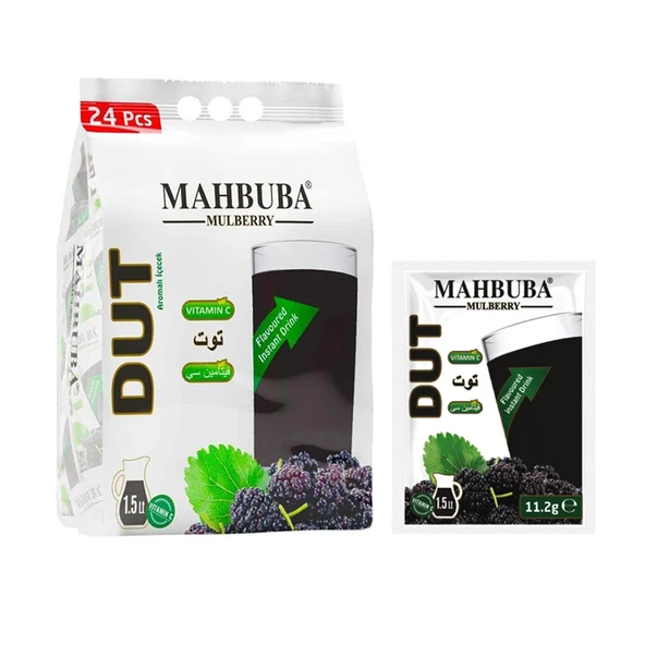 Mahbuba Dut Aromalı Soğuk Toz İçecek 480x11.2gr - Resim 3