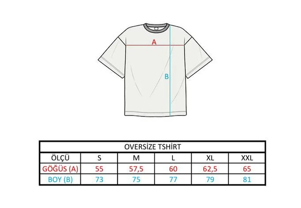 Oversize Beyaz Siyah Tişört  Cyberpunk Anime Kız Baskılı, Rahat Kesim, Unisex - 3