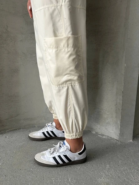 Jogger lastik paça pantolon - 4