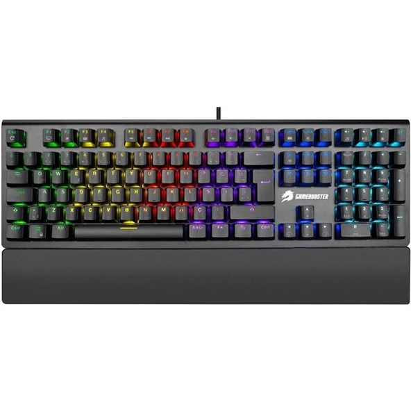 GameBooster G908 Bolt Rainbow Aydınlatmalı Red Switch Mekanik Bileklikli Oyun Klavyesi ürün görseli 1