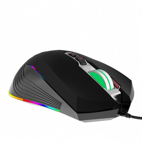 INCA IMG-047T USB RGB Led Aydınlatmalı 7200dpi Gaming Optic Siyah Mouse - 4