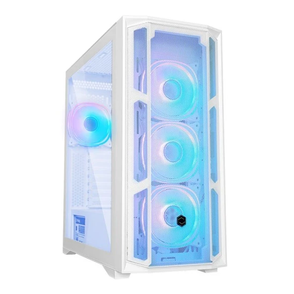 FRISBY 750W 80+ BRONZE CX-501 GAMING MID-TOWER PC KASASI BEYAZ ürün görseli 1