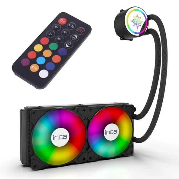 INCA 240mm ISS-02XN ARGB Sıvı Soğutmalı AM5-1700p İşlemci Fanı ürün görseli