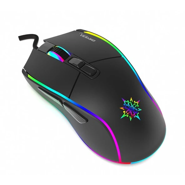 INCA IMG-GT16 USB RGB Led Aydınlatmalı 6400dpi Gaming Optic Siyah Mouse - Resim 5