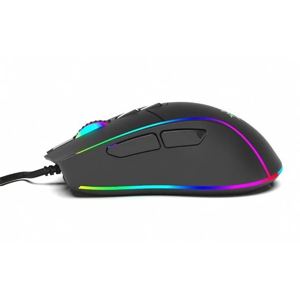 INCA IMG-GT16 USB RGB Led Aydınlatmalı 6400dpi Gaming Optic Siyah Mouse - Resim 4