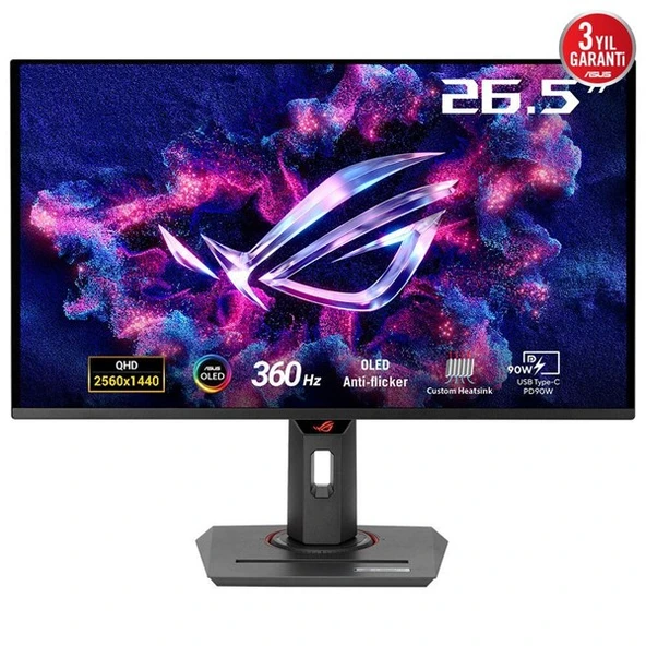 ASUS 27" OLED XG27ACDNG 0.03MS 360HZ HDMI-DP UCBC PIVOT GAMING MONİTÖR 2560X1440