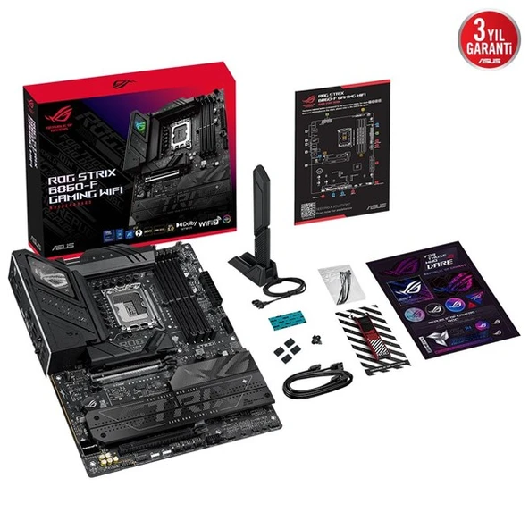 ASUS ROG STRIX B860-F GAMING WIFI-7 DDR5 HDMI DP PCIE 5.0 1851p ATX - 12