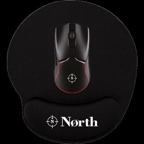 NORTH AirFly Premium Quality Bilek Destekli Siyah Gaming Mouse Pad - 4