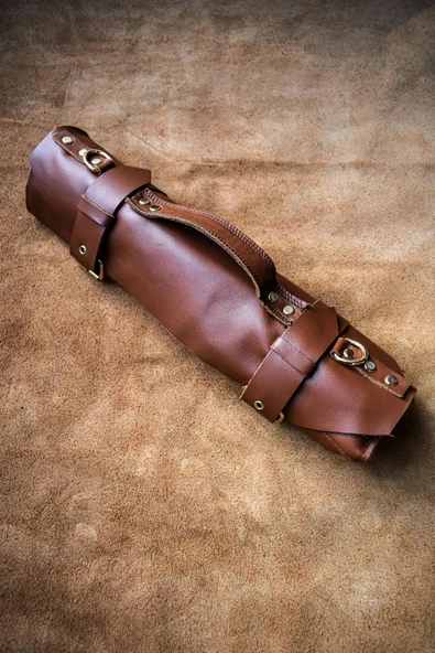 Wooddiamonds Deri Çantalı 5'li Şef Bıçağı Seti - 4