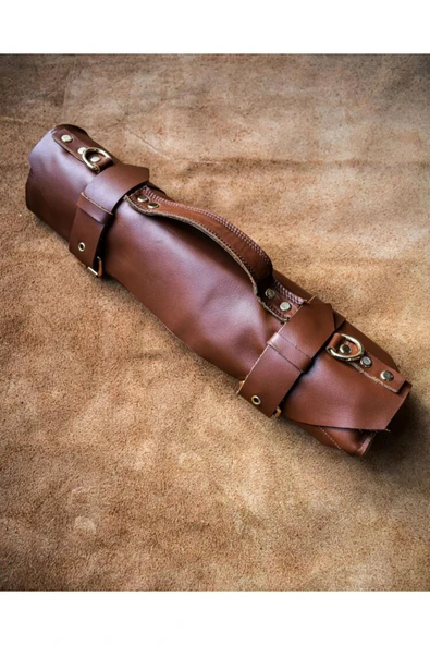 Wooddiamonds Deri Çantalı 5'li Şef Bıçağı Seti - 6