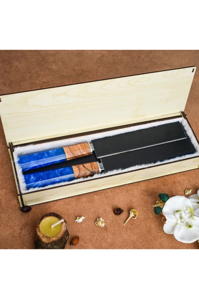 Wooddiamonds Deri Çantalı 5'li Şef Bıçağı Seti - 8