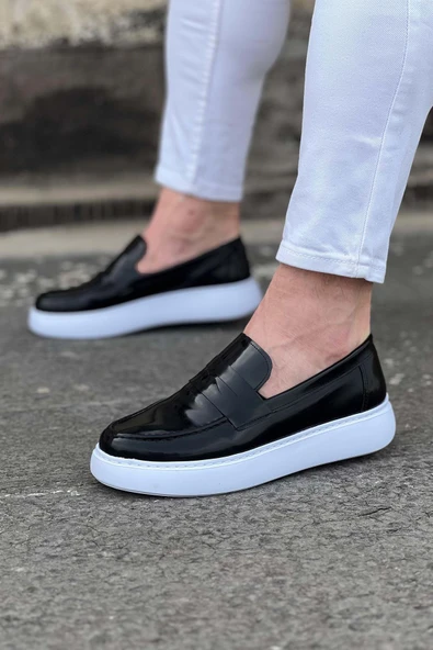 Wagoon WG161 Siyah Rugan Erkek Casual Ayakkabı