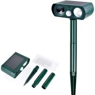 Yabani Hayvan Kovucu Ultrasonik Güneş Enerjili Cihaz Çalışan Açık Alan Bahçe Hareket Sensörlü - 2