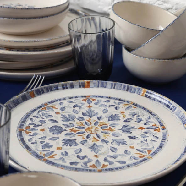 Keramika Sapphire Yemek Takımı 24 Parça 6 Kişilik  22743-46 - 8