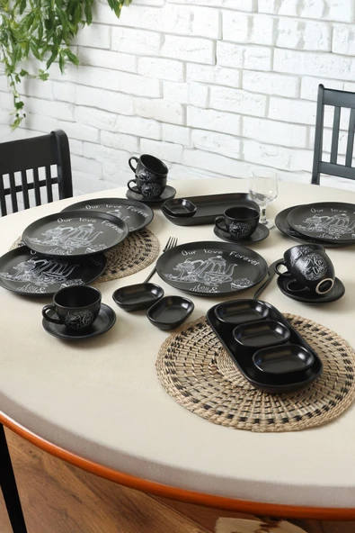 Keramika Tea & Desert Çeyiz Seti 26 Parça 6 kişilik - 3