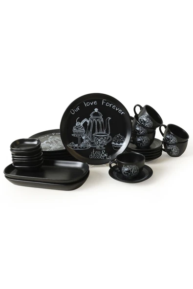 Keramika Tea & Desert Çeyiz Seti 26 Parça 6 kişilik - 7