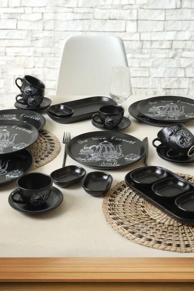 Keramika Tea & Desert Çeyiz Seti 26 Parça 6 kişilik