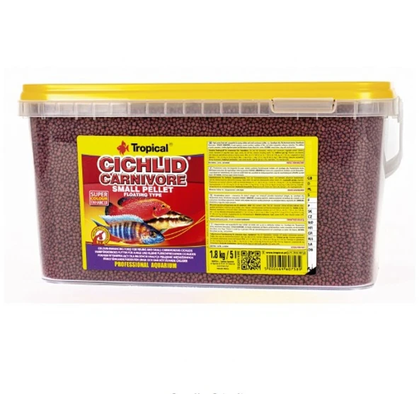 Tropical Cichlid Carnivore Small Pellet 100 Gr Açık