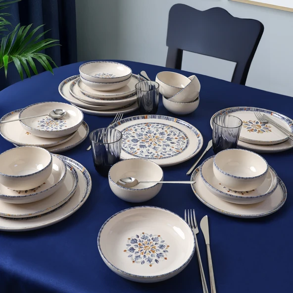Keramika Sapphire Yemek Takımı 24 Parça 6 Kişilik  22743-46 - 3