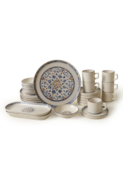 Keramika Sapphire Çeyiz Seti 26 Parça 6 kişilik 22743-44-45-46 - 7