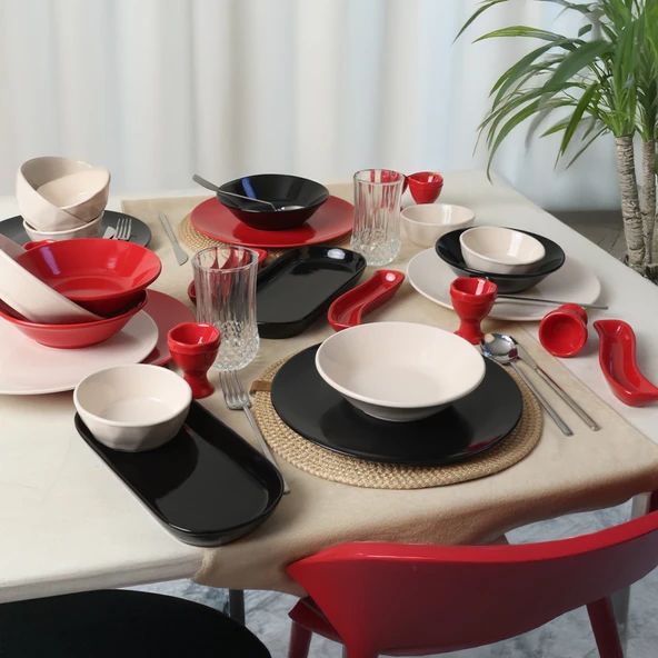 Keramika Noble Çeyiz Seti 29 Parça 6 kişilik 030-509-650 - 3