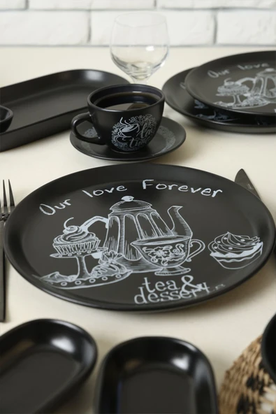 Keramika Tea & Desert Çeyiz Seti 26 Parça 6 kişilik - 5