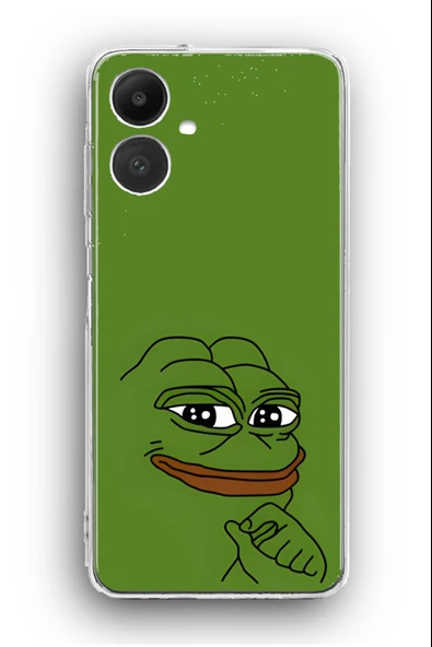 Samsung Galaxy A06 Uyumlu Baskılı Şeffaf Kılıf Kapak "Pepecoin Memecoin"