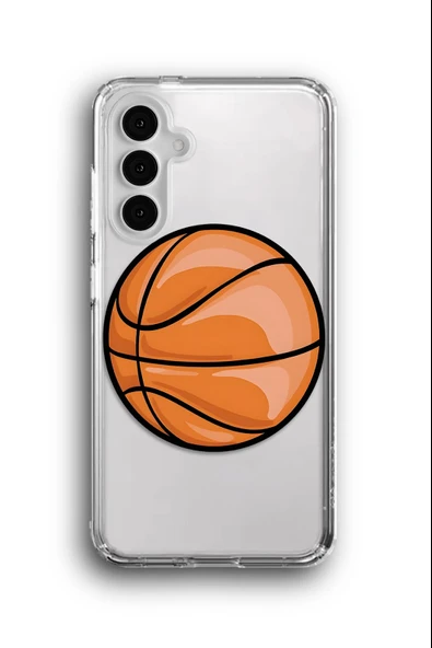 Samsung Galaxy A14 Uyumlu Baskılı Şeffaf Kılıf Kapak "Basket Topu"