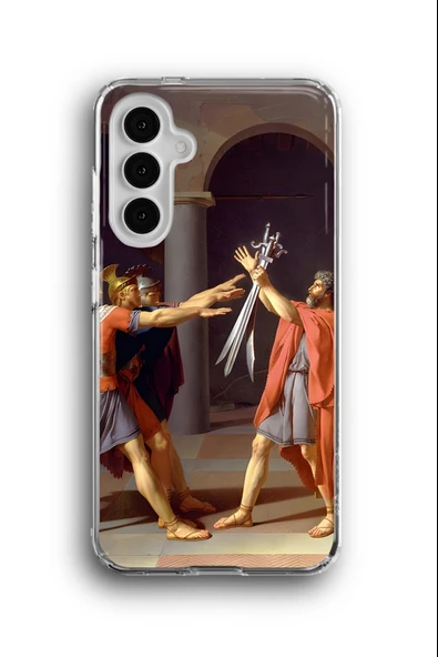 Samsung Galaxy A14 Uyumlu Baskılı Şeffaf Kılıf Kapak "Et Tu Brute!"