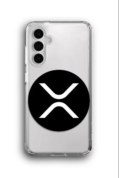 Samsung Galaxy A14 Uyumlu Baskılı Şeffaf Kılıf Kapak "Xrp Coin"