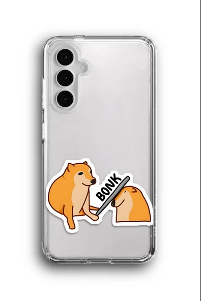 Samsung Galaxy A14 Uyumlu Baskılı Şeffaf Kılıf Kapak "Yedin Kafaya Sopayı"