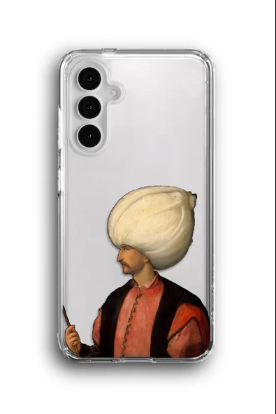 Samsung Galaxy A14 Uyumlu Baskılı Şeffaf Kılıf Kapak "Sultan Süleyman Han Hazretleri"