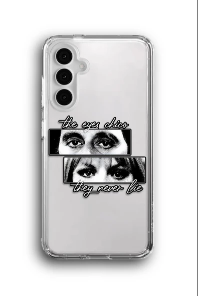 Samsung Galaxy A14 Uyumlu Baskılı Şeffaf Kılıf Kapak "Chico Eyes"