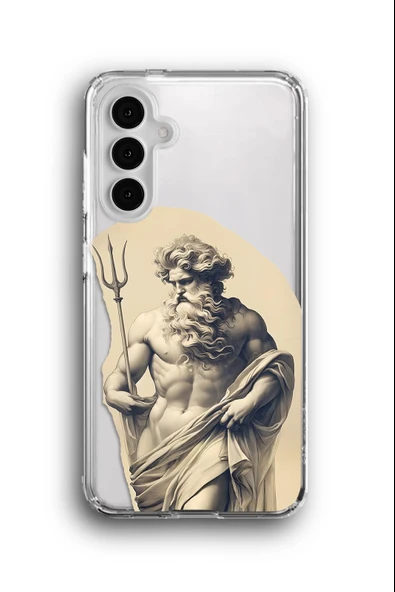 Samsung Galaxy A15 Uyumlu Baskılı Şeffaf Kılıf Kapak "Poseidon Denizci Efsanesi"