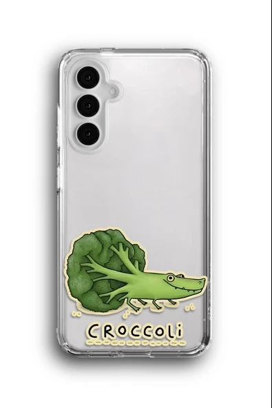 Samsung Galaxy A15 Uyumlu Baskılı Şeffaf Kılıf Kapak "Brokoli"