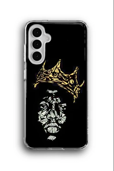 Samsung Galaxy A15 Uyumlu Baskılı Şeffaf Kılıf Kapak "Hiphop King"