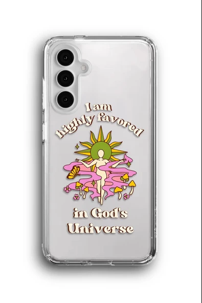 Samsung Galaxy A16 Uyumlu Baskılı Şeffaf Kılıf Kapak "Attract Positivity"