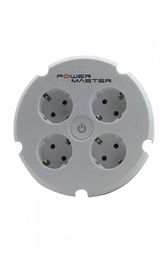 Powermaster 16891 4lü Beyaz Akım Korumalı Priz