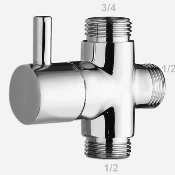 Yapıtaşı Robot Duş Seti Yönlendirici 3/4x1/2x1/2 - 1