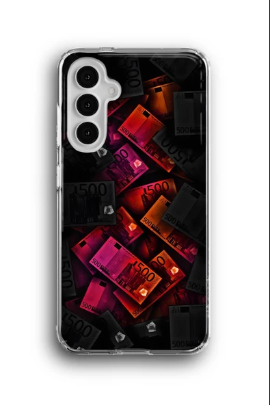 Samsung Galaxy A24 Uyumlu Baskılı Şeffaf Kılıf Kapak "Euro Avro Avrupa"