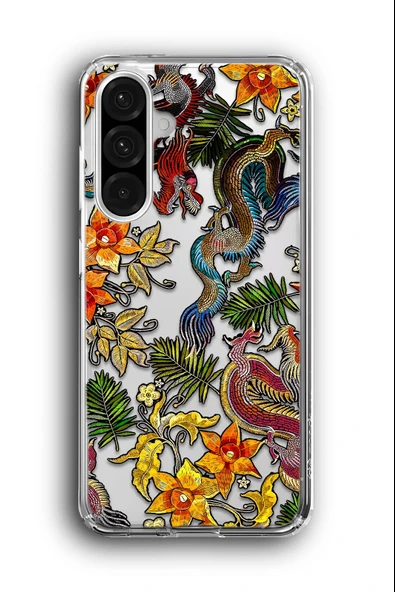 Samsung Galaxy A26 Uyumlu Baskılı Şeffaf Kılıf Kapak "Uzak Doğu Mistik Çin Japon"