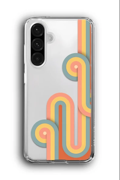 Samsung Galaxy A36 Uyumlu Baskılı Şeffaf Kılıf Kapak "Retro Duvar Kağıdı"
