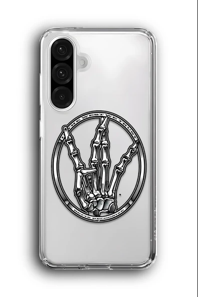 Samsung Galaxy A36 Uyumlu Baskılı Şeffaf Kılıf Kapak "Gang Hood İşareti"