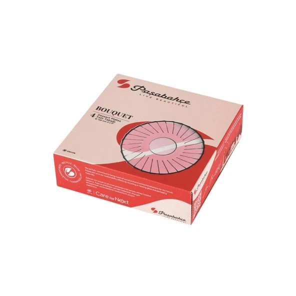 Paşabahçe Bouquet 54853 Tatlı Tabağı 4lü