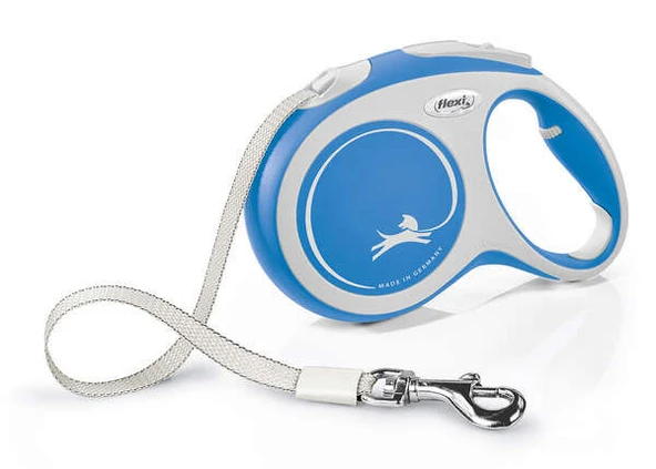 New Comfort Şerit Otomatik Köpek Gezdirme Tasması Medium 5 Mt Max 25kg Mavi - 4