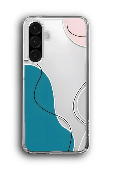Samsung Galaxy A56 Uyumlu Baskılı Şeffaf Kılıf Kapak "Süet Desen"
