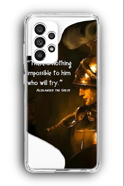 Samsung Galaxy A72 Uyumlu Baskılı Şeffaf Kılıf Kapak "Hayallerini Gerçekleştir"