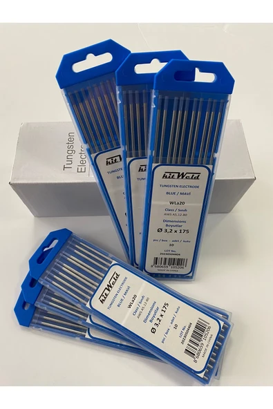 KITWELD Tungsten Elektrot Mavi Ø3.20x175 - 10 Adet