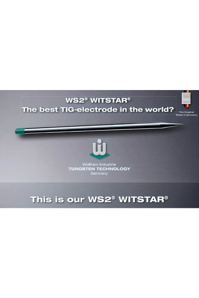 Wolfram Industrie WS2 2.40x175mm Tungsten Elektrot (4 ADET) - 2